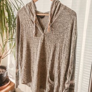 Mix terry gray hoodie